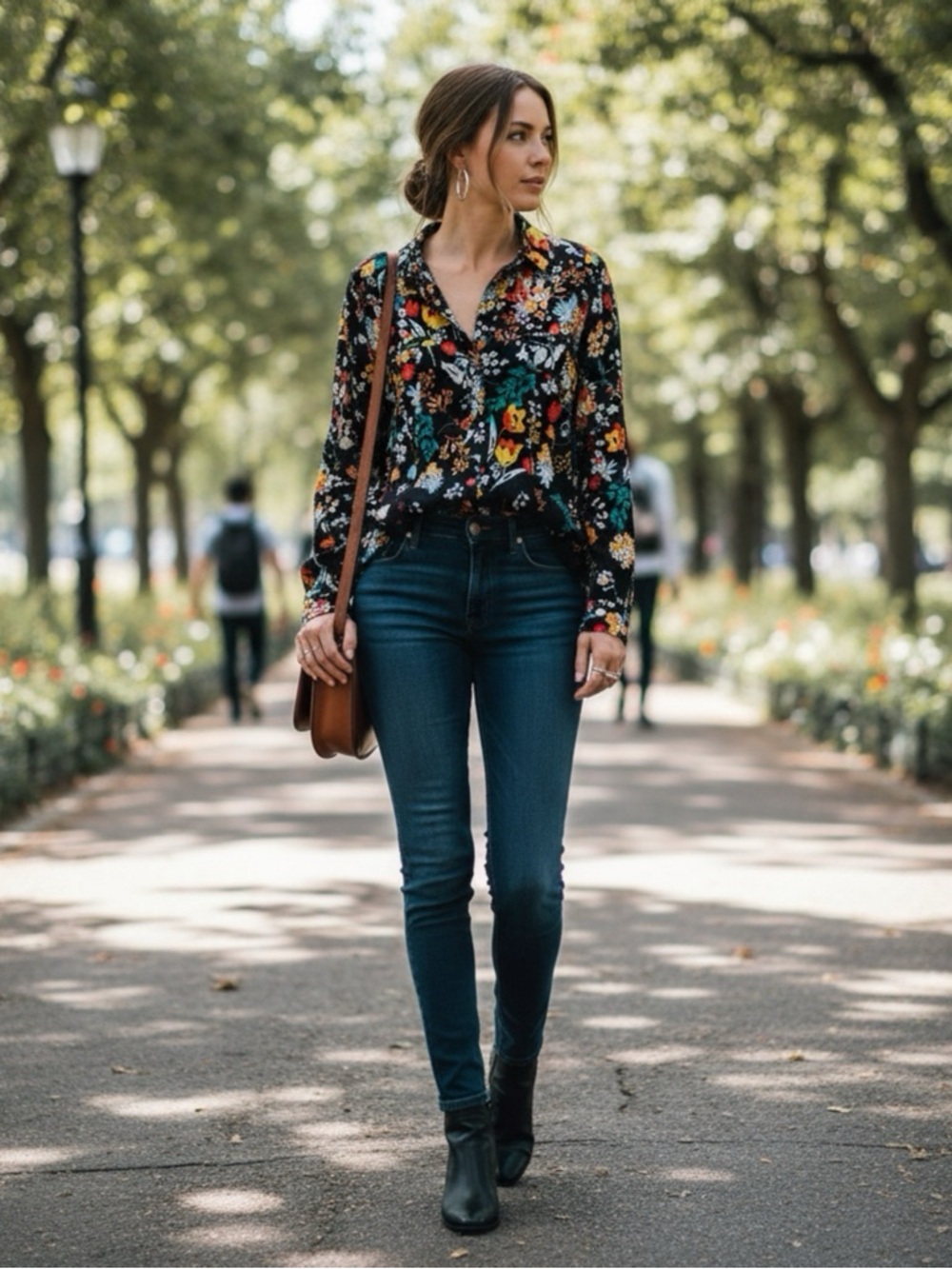 Maeve Woodland Creatures Button Down Blouse by Anthropologie